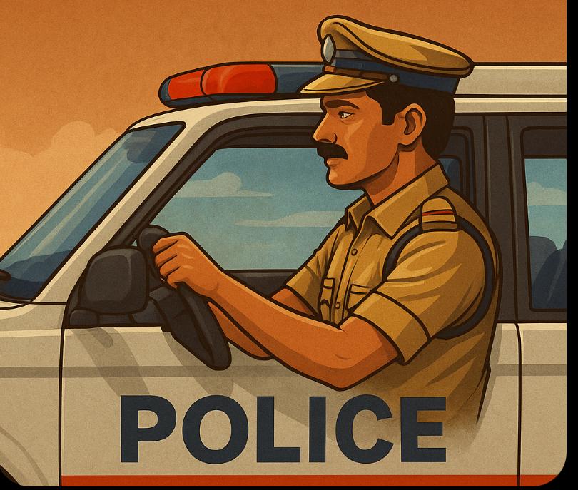 🚔 പോലീസ് ഡ്രൈവർമാർ – ചക്രത്തിന് പിന്നിലെ വീരന്മാർ
